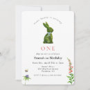 Search for bunny first birthday Watercolor