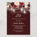 Search for rustic 21st birthday invitations String lights