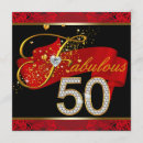 Search for red and gold 50th birthday invitations Fabulous