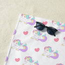 Search for rainbow unicorn beach towels Cute