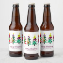 Search for christmas tree beer labels Watercolor
