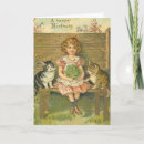 Search for vintage kitten cards Girl