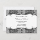 Search for black lace save the dates White