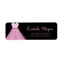 Search for black dress return address labels Modern