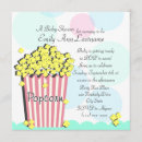 Search for popcorn baby shower invitations For her