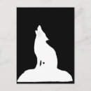 Search for black white wolf postcards Dog