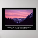 Search for canadian mountains posters Sunset