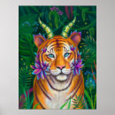 Recherche de tigre imaginaire art Dessin