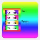 Search for bright eyes stickers Psychedelic