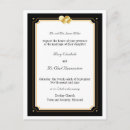 Search for double heart wedding invitations Black