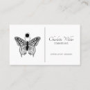Recherche de papillon blanc cartes visite Élégant