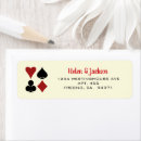 Search for playing cards return address labels Fun