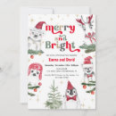 Search for animals christmas invitations Family christmas party