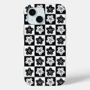 Search for black and white flowers iphone cases Minimalist