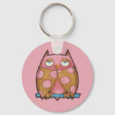 Search for pink owl keychains Illustration