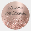 Search for rose gold birthday stickers Blush pink