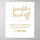 Search for sparkler send off signs Gold