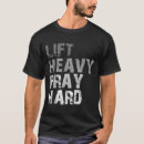Search for pray hard tshirts Gym