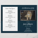 Search for celebration of life handout Elegant script