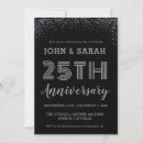 Search for 25 years wedding anniversary invitations Silver