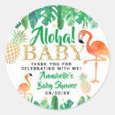 Search for aloha baby shower stickers Pineapple