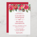 Search for festive christmas wedding invitations Watercolor