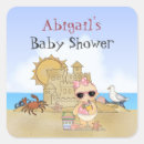 Search for beach baby shower stickers Girl