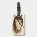 Search for horse luggage tags Black and white