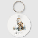 Search for barn owl keychains Watercolor