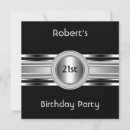 Search for mens 21st birthday invitations Metal