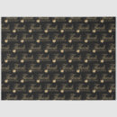 Search for thank you tissue paper Black and gold