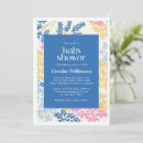 Search for blue and yellow baby shower invitations Boho chic