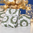 Search for christmas wreath wrapping paper Winter