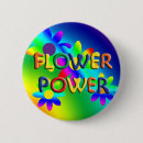 Search for flower power buttons Retro