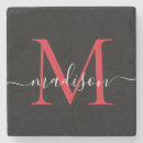Search for burgundy coasters Initial