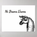 Search for llama posters black and white