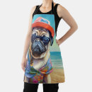 Search for pug dog aprons Ocean