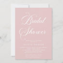 Search for classic bridal shower invitations Elegant script calligraphy