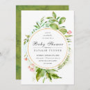Recherche de floral baby shower invitations Fleurs d'aquarelle