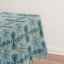 Search for light blue and white tablecloths Teal