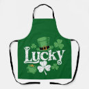 Search for vintage shamrock aprons Irish