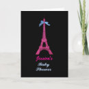Recherche de tour eiffel baby shower invitations France