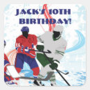 Search for hockey party stickers Birthday
