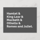 Search for shakespeare postcards King