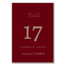 Search for burgundy table cards Elegant