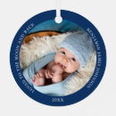 Search for love you to the moon and back ornaments Blue