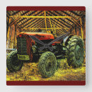 Recherche de tracteur rouge horloges Grange