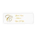 Search for initial c return address labels Monograms