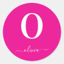 Search for pink and white monogram stickers Typography