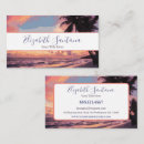 Search for sunset business cards Sea